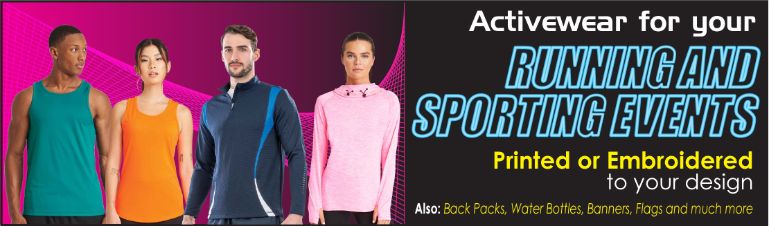 Activewear for your running and sporting events