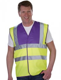 HV12: Hi-Viz Colours Waistcoat