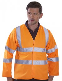 HV83: Hi-Viz Long Sleeved Waistcoat