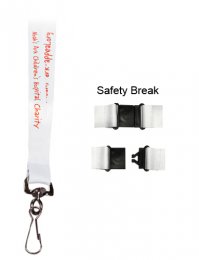 LAN03: Flat Polyester Lanyard 20mm