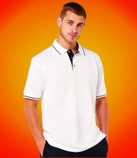 PM25: Men's Tipped Polo Shirt