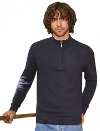 EA61: Eco Zip Neck Sweater