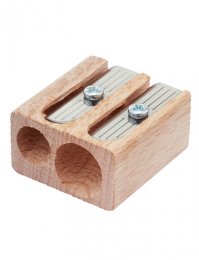 PSD02: Wooden Pencil Sharpener Double