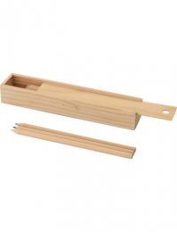 WPS70: Wooden Pencil Box Set 12-piece